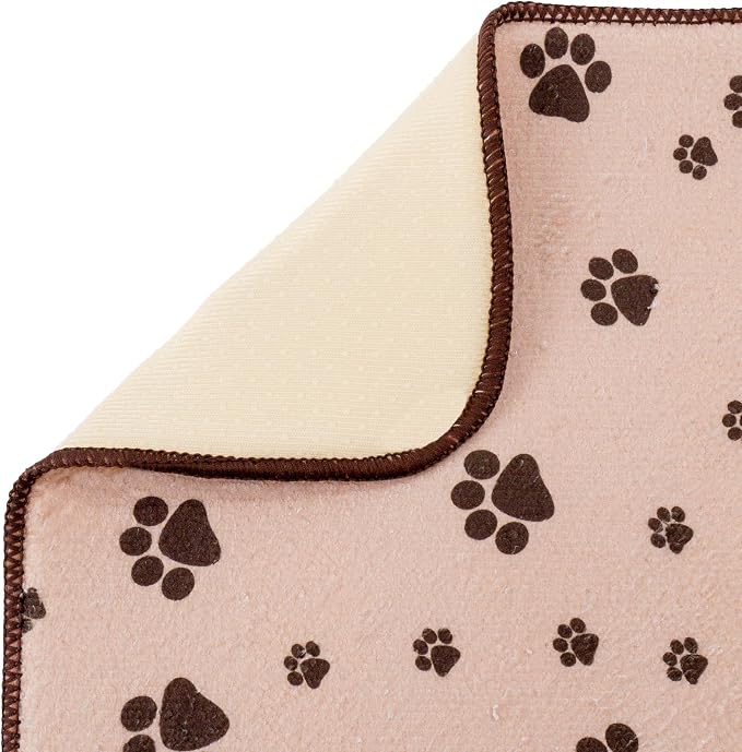 Kitchen Basics Microfiber Pet Bowl Feeding Mat, Anti-Skid and Absorbent - Image 2