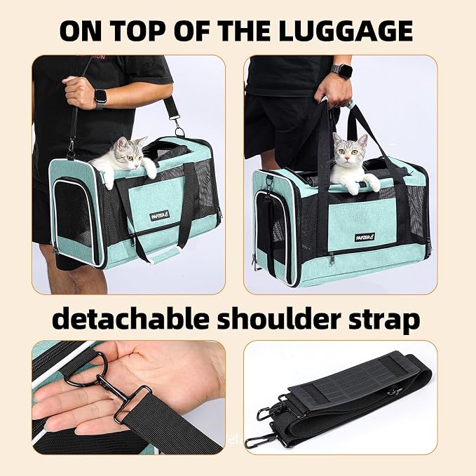 Cat Carrier Soft-Sided Travel Bag - Image 6