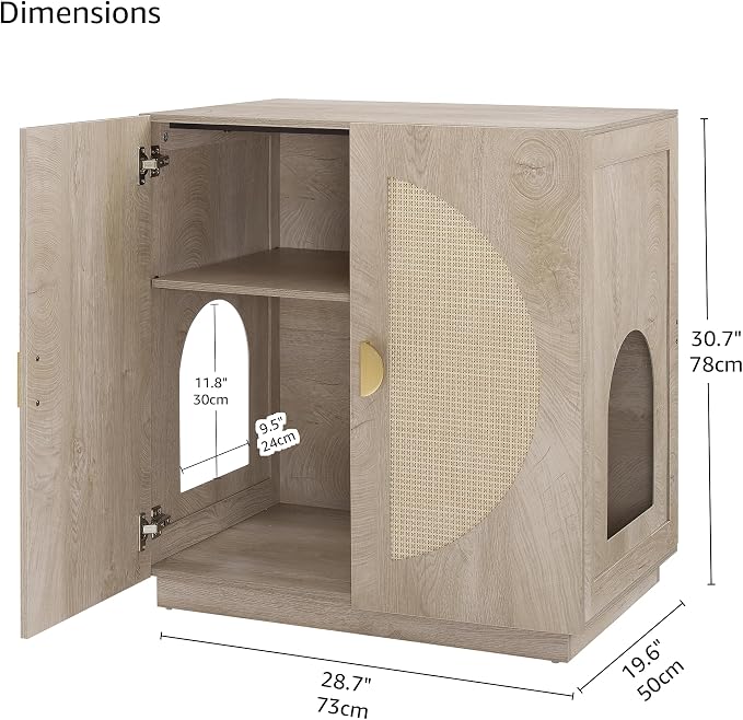 unipaws Cat Litter Box Enclosure - Image 5
