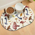 24''x16'' Absorbent Dog Food Mat, No Stains Quick Dry Pet Water Mat Protect by METEOROCK