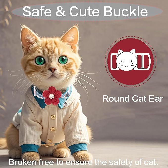 Cat Collar Breakaway, HYQHYX Kitten Collar - Image 4