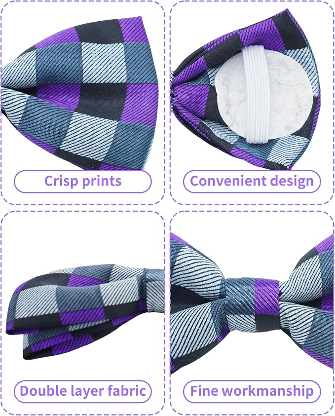 PET SHOW 5 Pack Pet Big Dogs Collar Embellishment Attachment Bow Ties - Image 3
