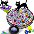ORSDA Cat Toys for Indoor Cats, Interactive Activated Moving Ball in 7 Holes Mat by ORSDA