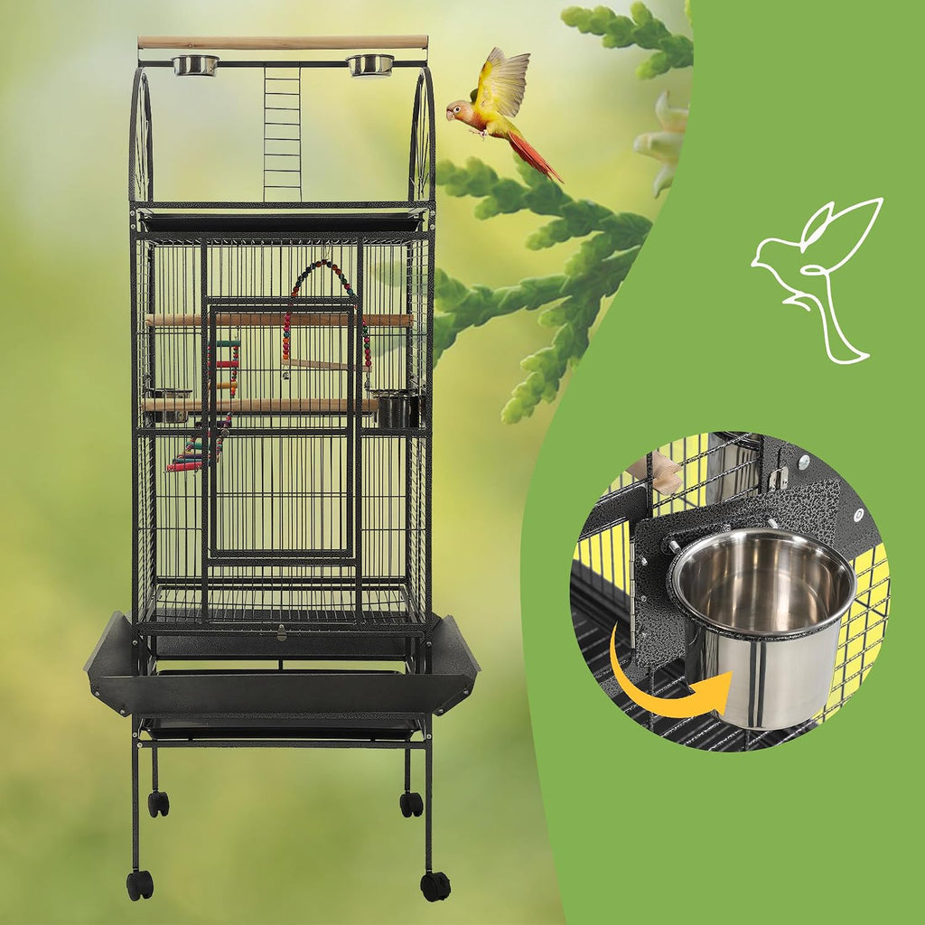 68'' Large Parrot Cage, Large Bird Cages for Parrots,Conure Cage for - GlobalHabitat Supply