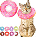 Cat Cone Collar Soft, Cute Cat Donut Collar After Surgery, Adjustable Kitten by Unknown