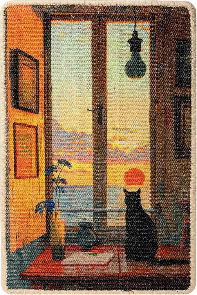 3-in-1 Sisal Cat Scratcher Mat 23.6x15.7 – Durable Scratch Rug - Image 9
