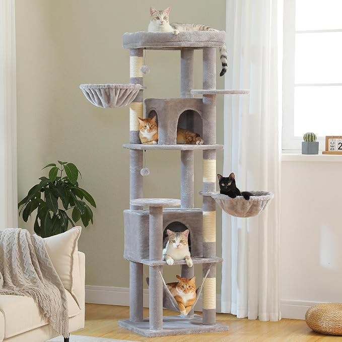 71.2" Tall Cat Tree for Indoor Cats by MUTTROS