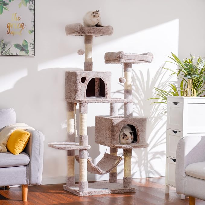 Hey-brother Large Multi-Level Cat Tree Condo Furniture - Image 2