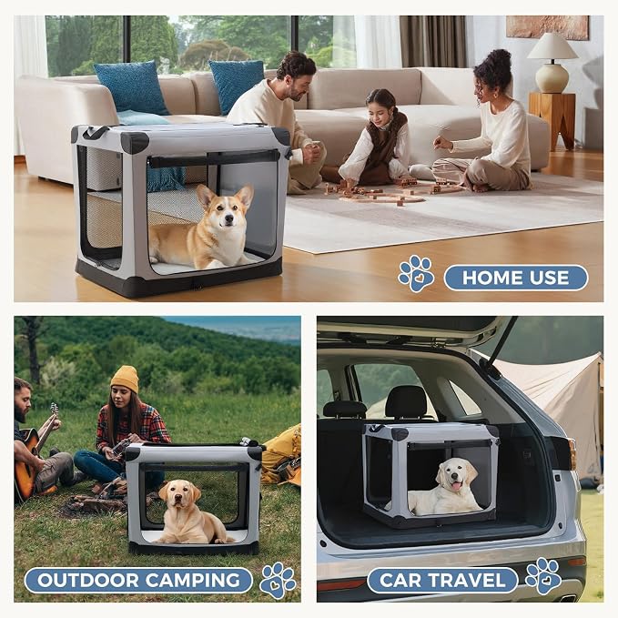 DUMOS Dog Crate 30 Inch Travel Cat Pet Carrier - Image 7