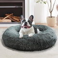 JOLLYVOGUE Calming Dog Bed Medium Size Dog, Anti-Anxiety Donut Medium Pet Bed by JOLLYVOGUE