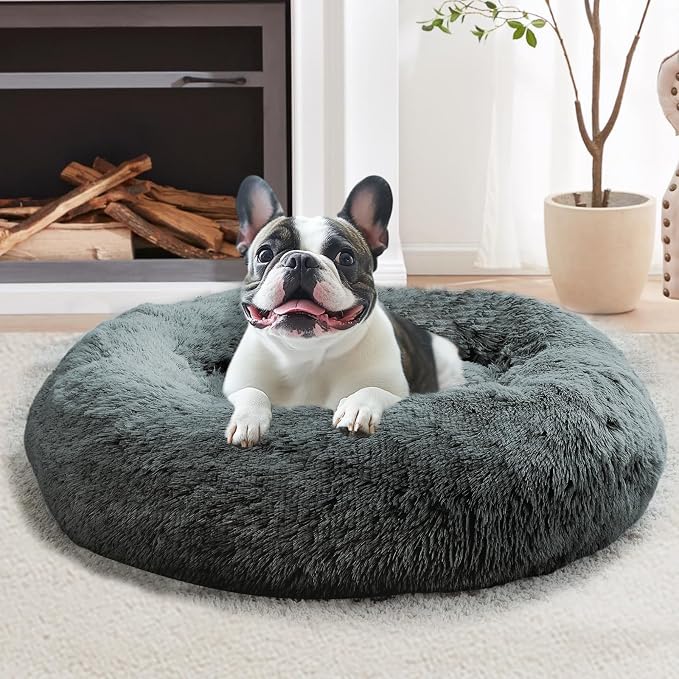JOLLYVOGUE Calming Dog Bed for Small Dogs by JOLLYVOGUE