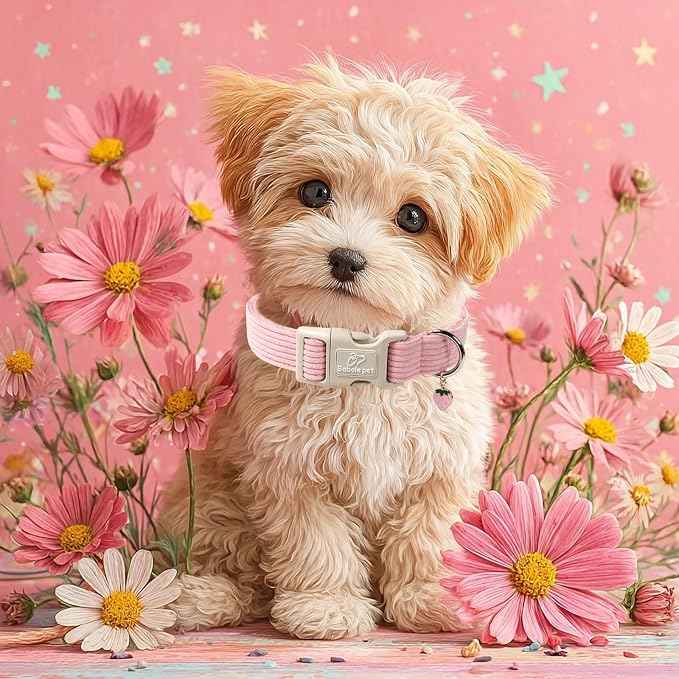 Cute Corduroy Dog Collar