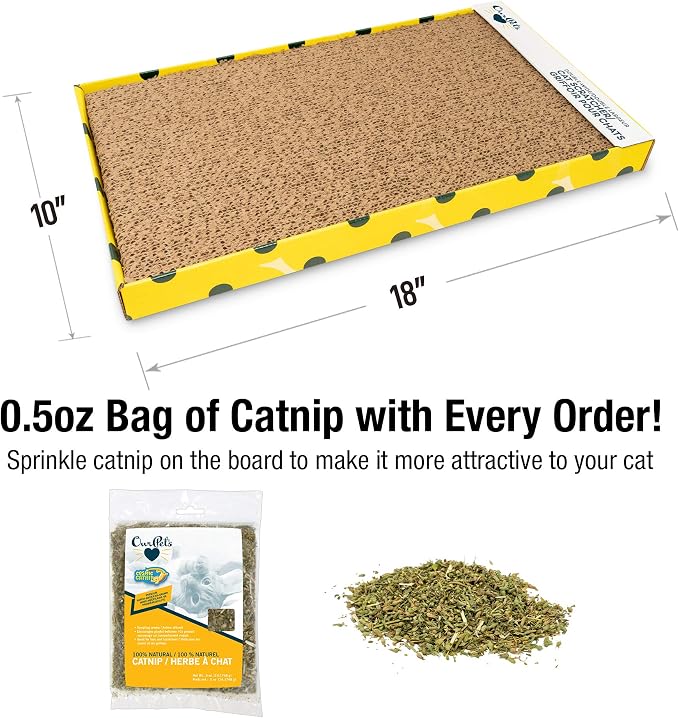 Our Pets Cosmic Cat Scratcher, North-American Grown Catnip Included, Reversible - Image 2