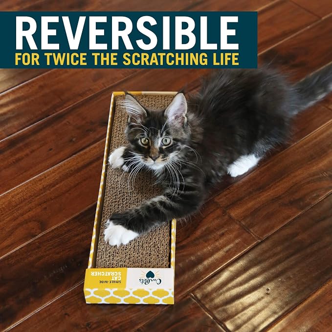 OurPet's Straight and Narrow Single Wide Reversible Cat Scratcher - Image 4