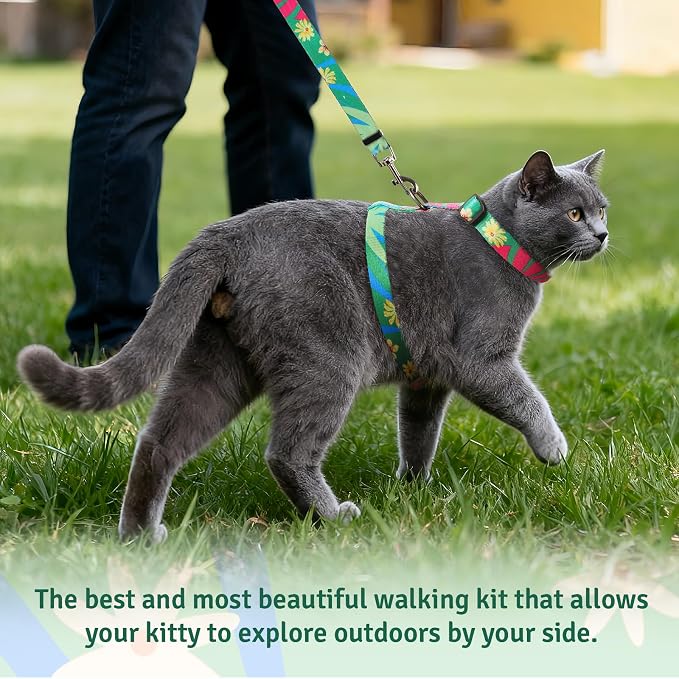 Cat Harness and Leash Set, Anti Escape Adjustable Cat Leash, Comfortable Soft - Image 3