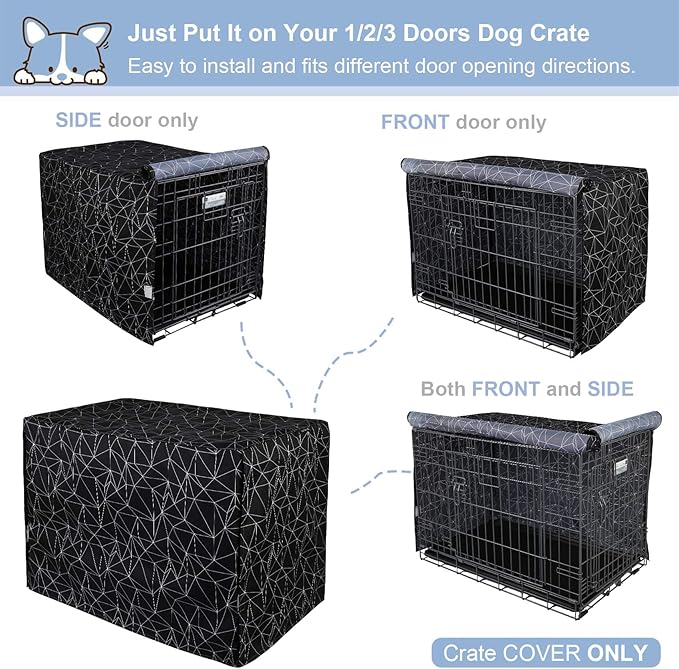 Explore Land Pattern Dog Crate Cover - Image 5