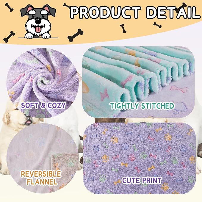 Rezutan Dog Blankets Throw 3 Pack - Image 2