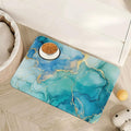 Marble Dog Cat Food Mat, Non-Slip Water Bowl Placemat, Indoor Pet Accessories by Unknown