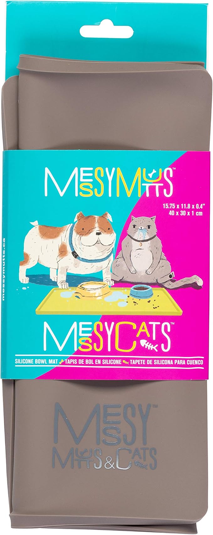 Messy Mutts & Cats Silicone Non-Slip Pet Bowl Mat - Image 2