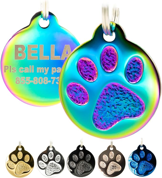 Engraved Pet Tag for Dogs and Cats by PetANTastic
