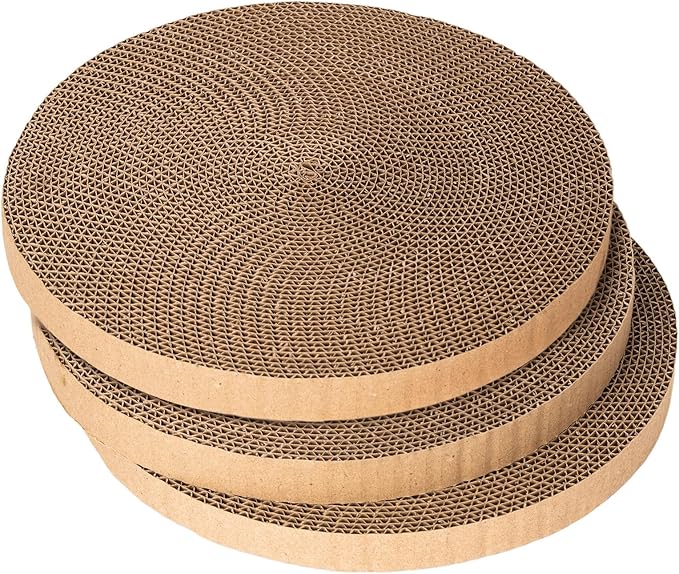 Round cat Scratcher Refill, 10 inch Diameter, 7/8 inch Thickness Scratcher by Unknown