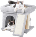 14in Cat Tree Tower with 20 * 16.5in Perch Bed and Washable Top by Aechonow