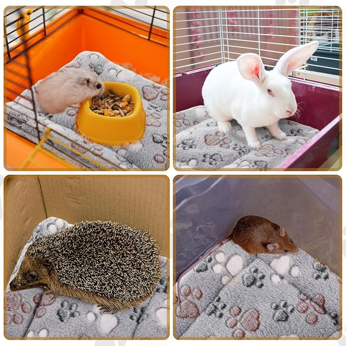 Tuanse 4 Pack Ultra Soft Dog Cat Bed Mat Small Animal Guinea Pig Bed - Image 5