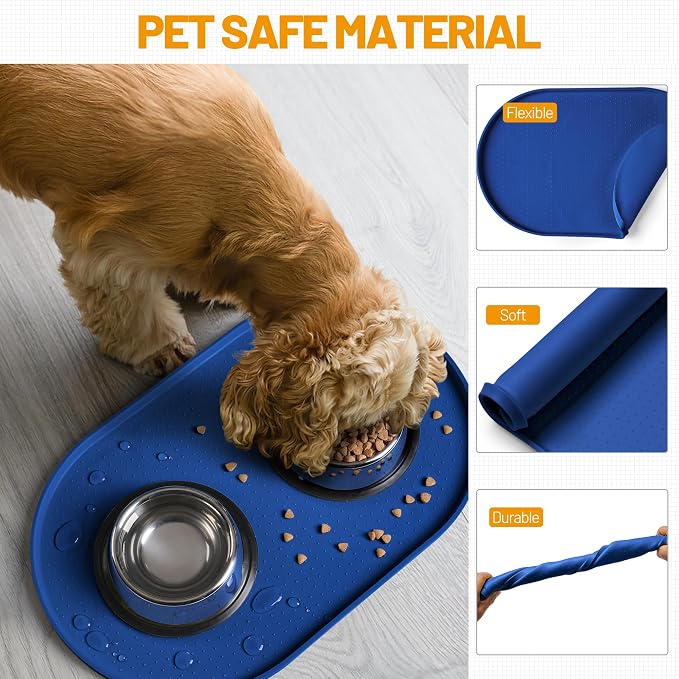 Hubulk 100% Waterproof Silicone Pet Feeding Mat - Image 5