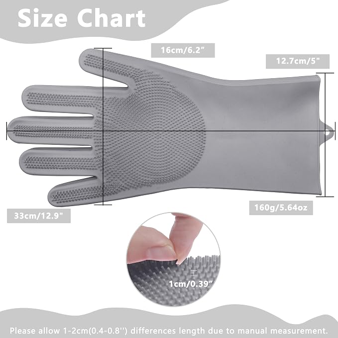 Pet Grooming Gloves—Heat Resistant Dog Washing Gloves - Image 2