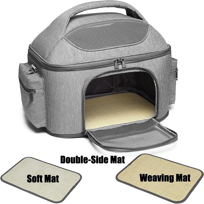 halinfer Pet Carrier for Large Fat Cats and Small Dog, Fits up to 20 pounds Car - Image 4