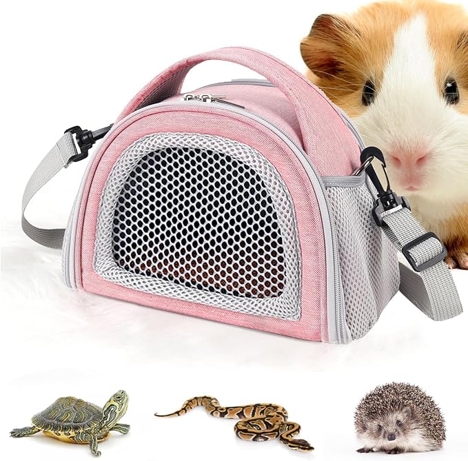 YUDODO Hamster Carrier Guinea Pig Carrier Bag Small Animal Sugar Glider Pouch by YUDODO