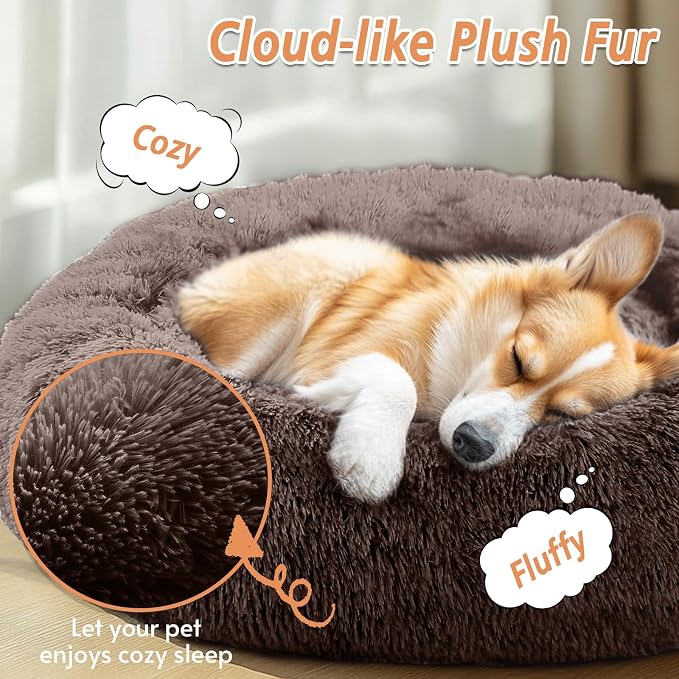 JOLLYVOGUE Calming Dog Bed for Small Dogs - Image 2