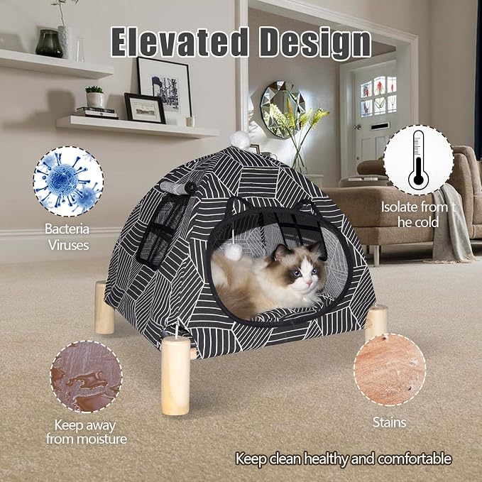 Pozico Portable Cat Tent Bed – Foldable Indoor Tent Bed - Image 5
