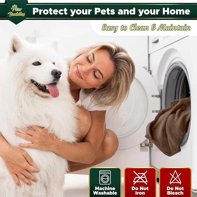 Paw Buddies Waterproof Blanket 80"x90" – Reversible Microfleece Throw - Image 6