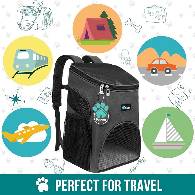 PetAmi Small Dogs and Cat Backpack Carrier, Airline Approved Pet Backpack - Image 7