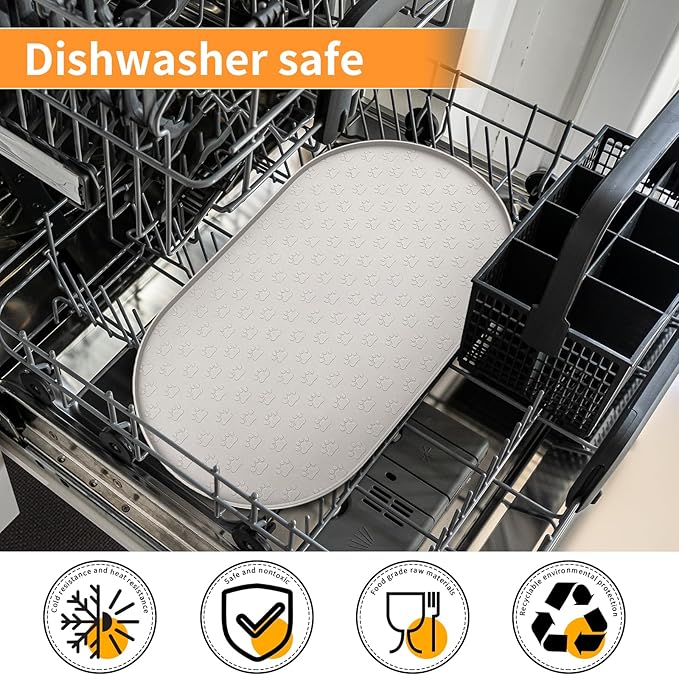KPWACD Dog Food Mat Anti-Slip Bowl Mats - Image 7