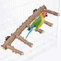 Mogoko Bird Ladder Perch for Cage, Natural Wood Bird Parrot Perch Stand Parrot by Mogoko