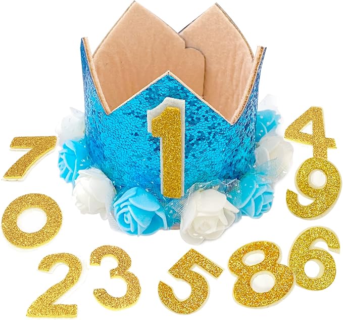 Pet Crown Hat Dog Birthday Reusable Birthday Party Crown by RIMOBUL