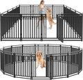 Dog Fence Outdoor for Yard Dog Playpen Indoor 40" Height 16 Panels Portable by Petorldog