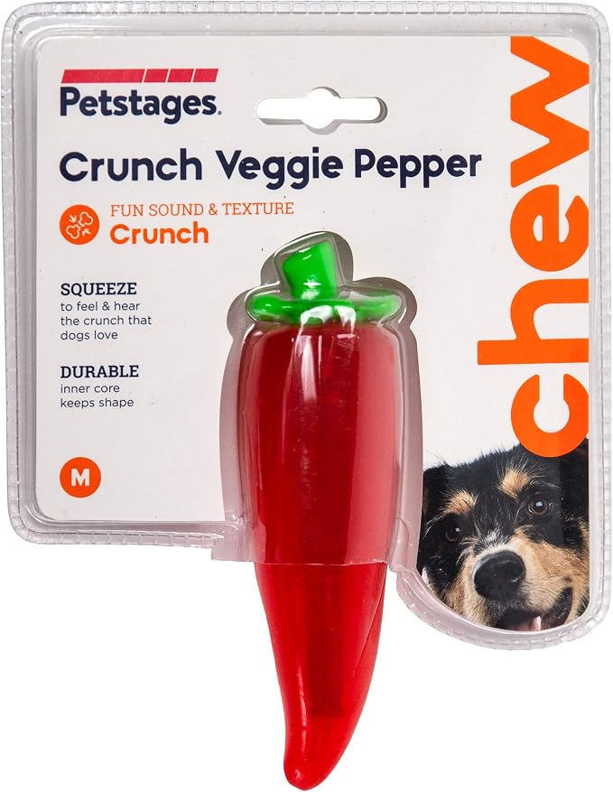 Petstages Crunch Veggies Pepper Dog Chew Toy - Image 2