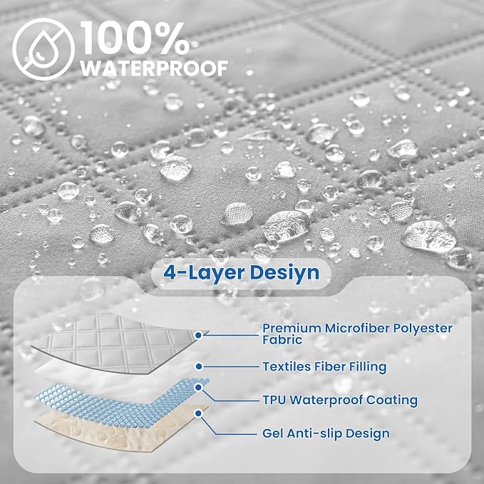 Waterproof Dog Blanket, Non-Slip Soft Pet Bed Cover, Couch Cover - Image 2