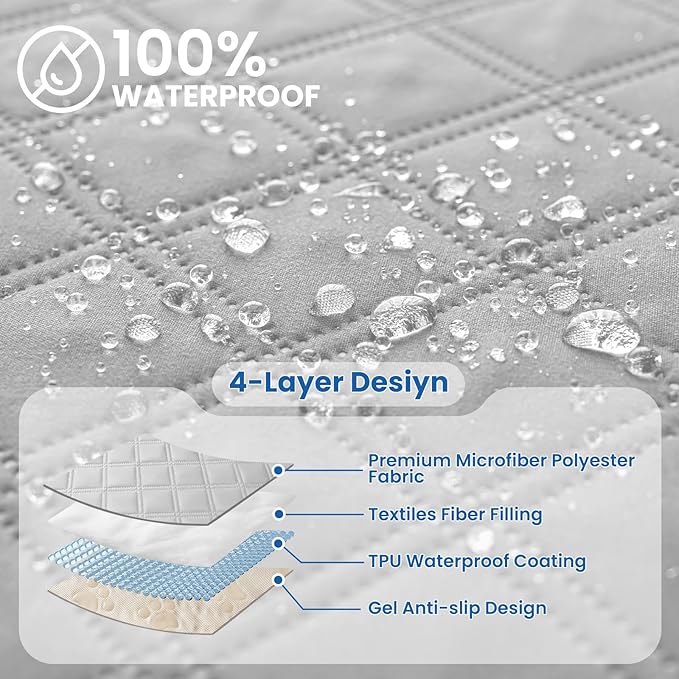 Waterproof Dog Bed Cover, Non-Slip Dog Blanket - Image 2