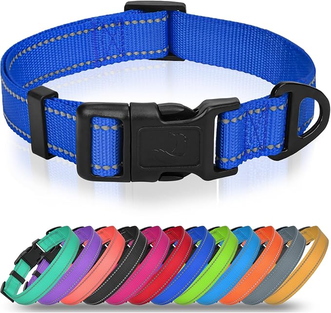 Joytale Large Dog Collar, Reflective and Adjustable Nylon Pet Collar by Joytale