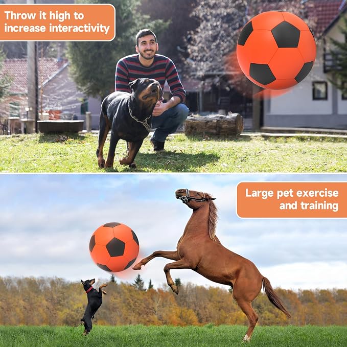 QDAN Herding Ball for Dogs, 25 inch Dog Balls, Giant Dog Toys Horse Toy - Image 2