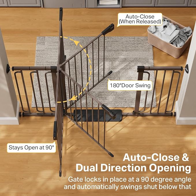Cumbor 36.6-59" Extra Wide Baby Gate - Image 5