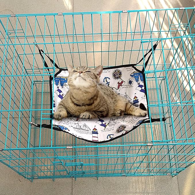 Shappy 5 Pcs Pet Hammock for Cage Hanging Pet Hammock Bed - Image 6