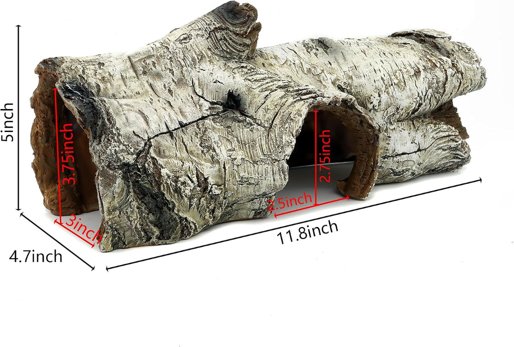 JIHAQUA Medium Resin Bark Reptile Hide (Bark A) - GlobalHabitat Supply