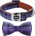 Faleela Soft &Comfy Bowtie Dog Collar, Detachable and Adjustable Bow Tie Collar by Faleela