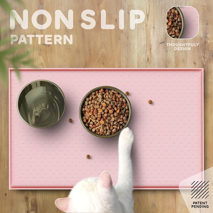 Dog Food Mat - Raised Edges Dogs Mat - Image 4