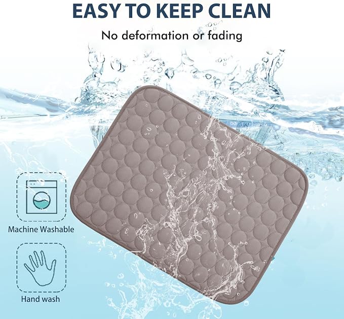 MICROCOSMOS Summer Cooling Mat & Sleeping Pad- Water Absorption Top, EZ Clean - Image 5